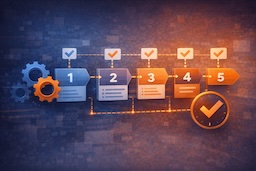 Task sequencing and gating that prevents building in the wrong order
